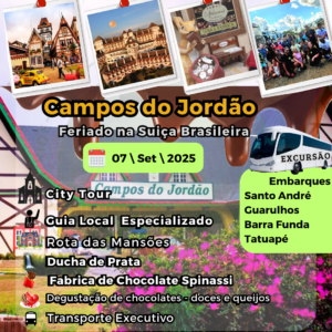 Campos do Jordão + City Tour | 07 de Setembro - Feriado!